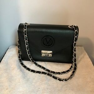 Valentino handbag , black leather